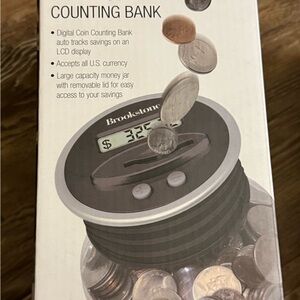 Led water fountains and digital coin collecting bank brand new